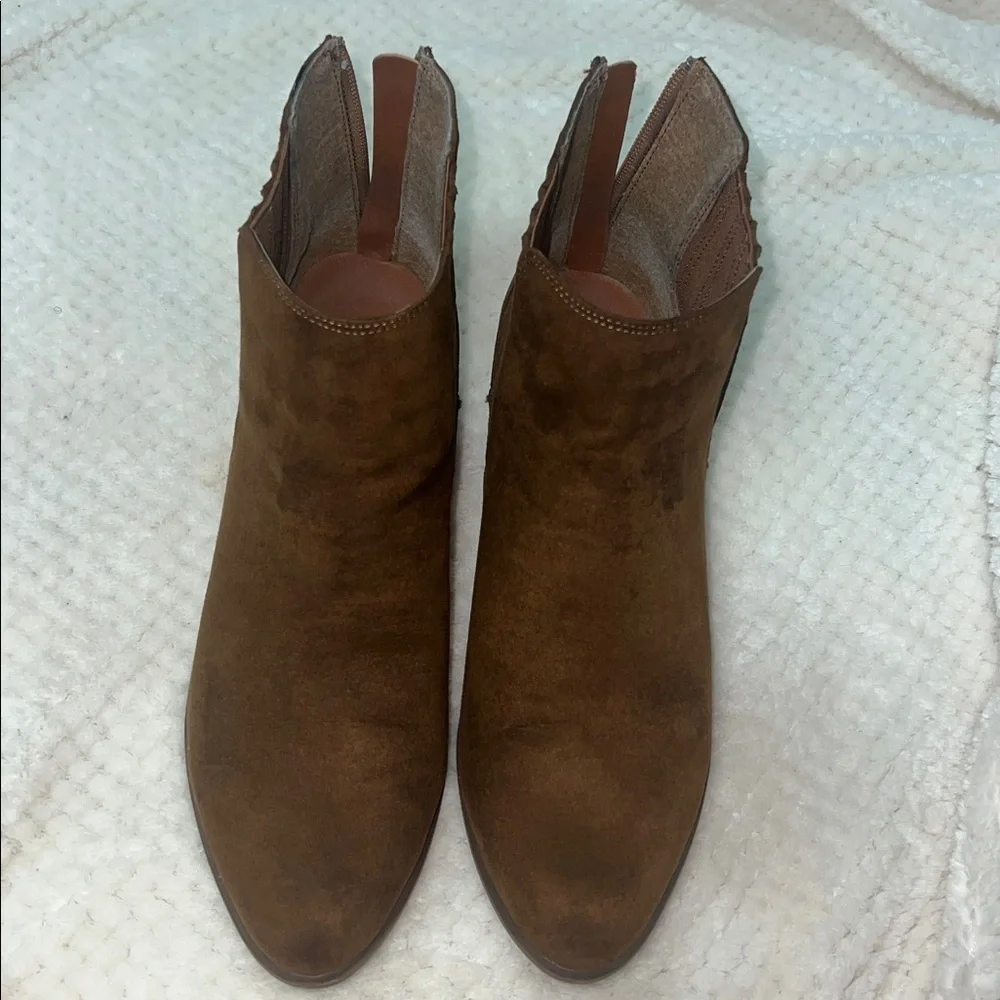 Esprit Trissa Suede Brown Ankle Boots Size 10